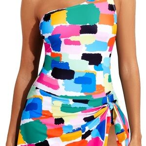 Colorful Piece Womens Swimsuit size M